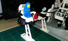 LEGO Vintage Classic Space Theme Set # 6972 Polaris I Space Lab 1987 Incomplete