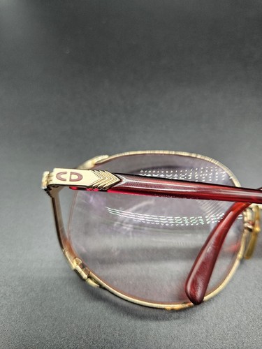 Christian Dior Optyl Oversized Retro Red Eyeglasses Frames Made Austria 70's VTG - Picture 14 of 15