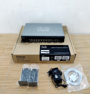 Cisco SG300-10 SRW2008 8x Gigabit 2x combo SFP mini-GBIC Ports Switch in Box