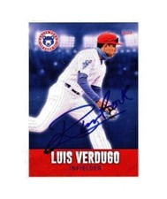 Luis Verdugo signed autograph 2022 South Bend Cubs baseball card Mexico d