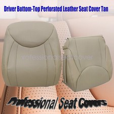 2x For 2001-2006 Lexus Ls430 Front Driver Bottom Top Seat Cover Leather Tan