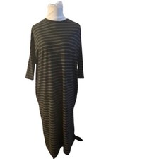 Zara Trafaluc Fall Winter Collection Black and white Stripe Dress size Small
