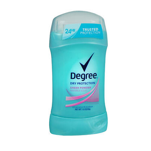 Degree Frauen Anti-Transpirant Deodorant Invisible Solid – Dusche Reinigen, 2,6 Unzen, 3er Pack
