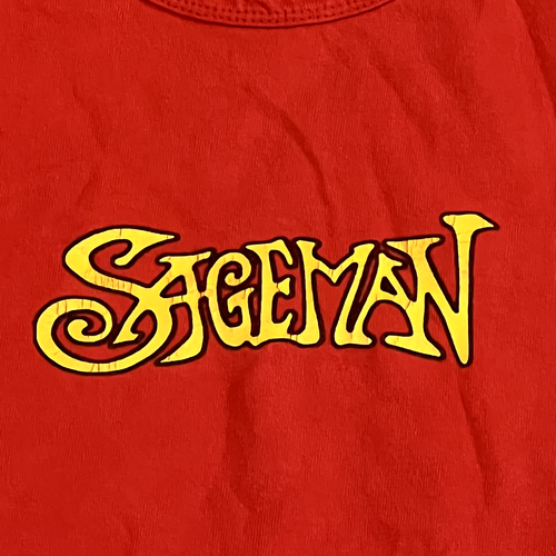 Vintage Sageman Shirt Adult Extra Large Tank Top Drummer Drum Y2K Rave Skate - Afbeelding 4 van 11