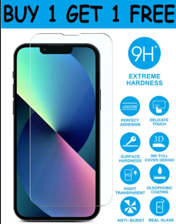 Tempered Glass Screen Protector film for iPhone 17 16 15 14 13 12 11 Pro Max Xr - Image 2 of 4