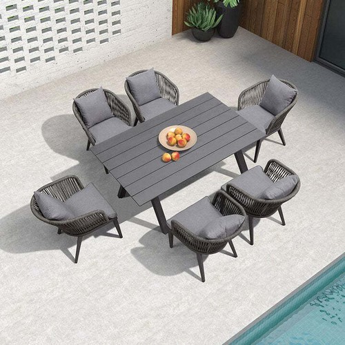 PURPLE LEAF 7/9/11 PCS Outdoor Backyard Dining Sets Patio Garden Furniture Sets - Picture 10 of 56