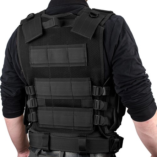 Barska VX200 Black Adjustable Tactical Vest Left Hand with Holster