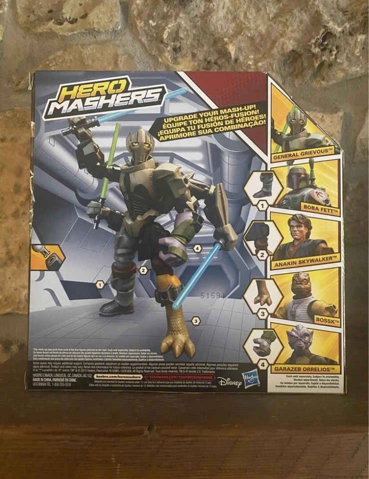 星球大战英雄 Mashers General Grievous 全新原厂封装 — 第 2/2 张图片