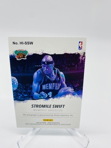 2019-20 Panini Hoops Stromile Swift Hoops Ink Auto #HI-SSW - Picture 2 of 2
