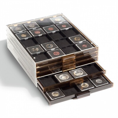 5 Lighthouse Coin Box Trays for 100 2x2 Coin Snaplock Flips Holders Drawers