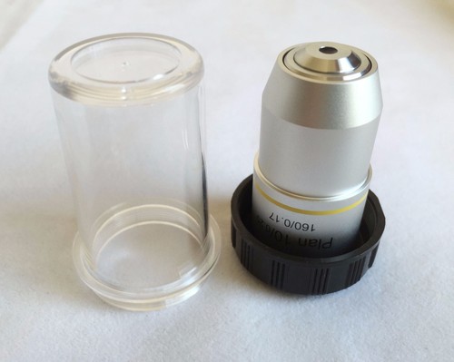 Compound Microscope Objective Lens 10X Plan Achromatic DIN RMS Thread ...