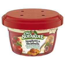 Chef Boyardee Spaghetti & Meatballs 7.5oz Bowl – 12 Microwaveable Servings
