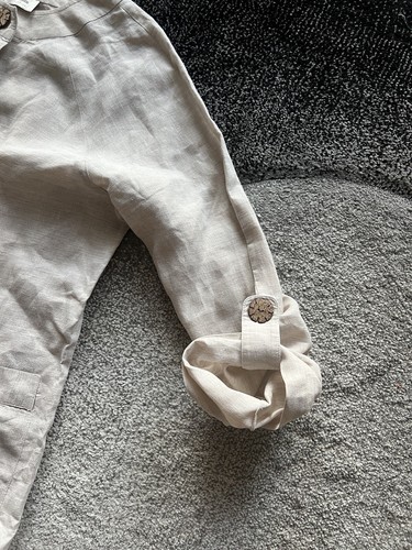 Neiman Marcus Linen Shirt Jacket L - Picture 3 of 4