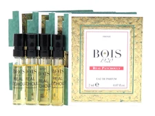 BOIS 1920 REAL PATCHOULY EDP 1.5ml .05fl oz x 4 COLOGNE PERFUME SPRAY SAMPLES