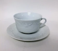 Flat Cup & Saucer Set California Blanc de Bland Philippe Deshoulieres - New