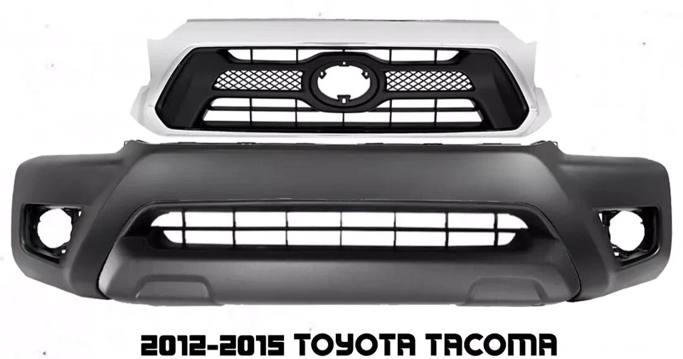 Cubierta del parachoques delantero | Kit de montaje de rejilla para Toyota Tacoma 2012-2015 Foto 2 de 4