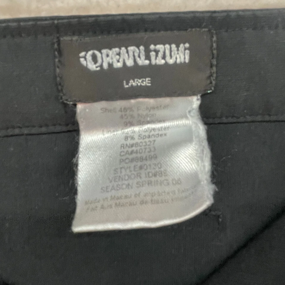 Pearl Izumi Shorts Mens Large Black Padded Cycling Biking Outdoor Lined Cargo - Image 3 of 4