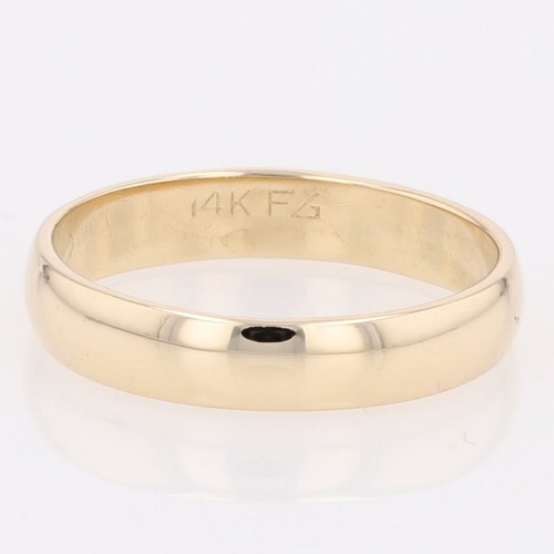 3.7mm Polished Classic Wedding Band Ring 14k Yellow Gold 2.48 Grams Size 7