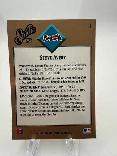 1992 Leaf Studio Baseball - #1-250 - Complete Your Set - You Pick - Picture 23 of 519
