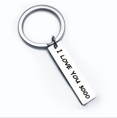 Portachiavi Personalizzato 'Love You Daddy' - Acciaio Inox, Con