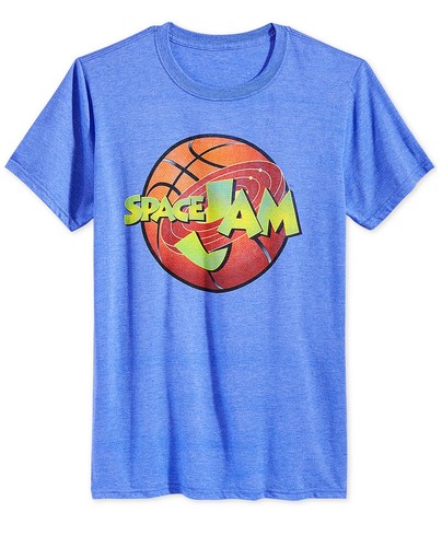 New World Men's Space Jam Graphic T Shirt Royal Heather Size Medium - 第 3/6 張圖片