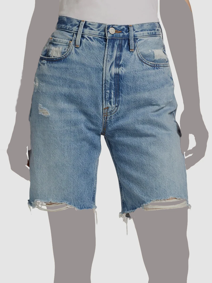High waisted hotsell bermuda jean shorts