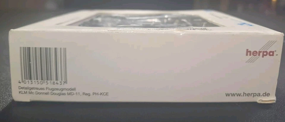 Herpa KLM Royal Dutch Airlines MD-11 1:500 Scale NEW SEALED Collectible - Image 3 of 4