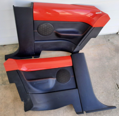 2002 Volkswagen Beetle SNAP ORANGE Rear Seat Door Trim Panels
