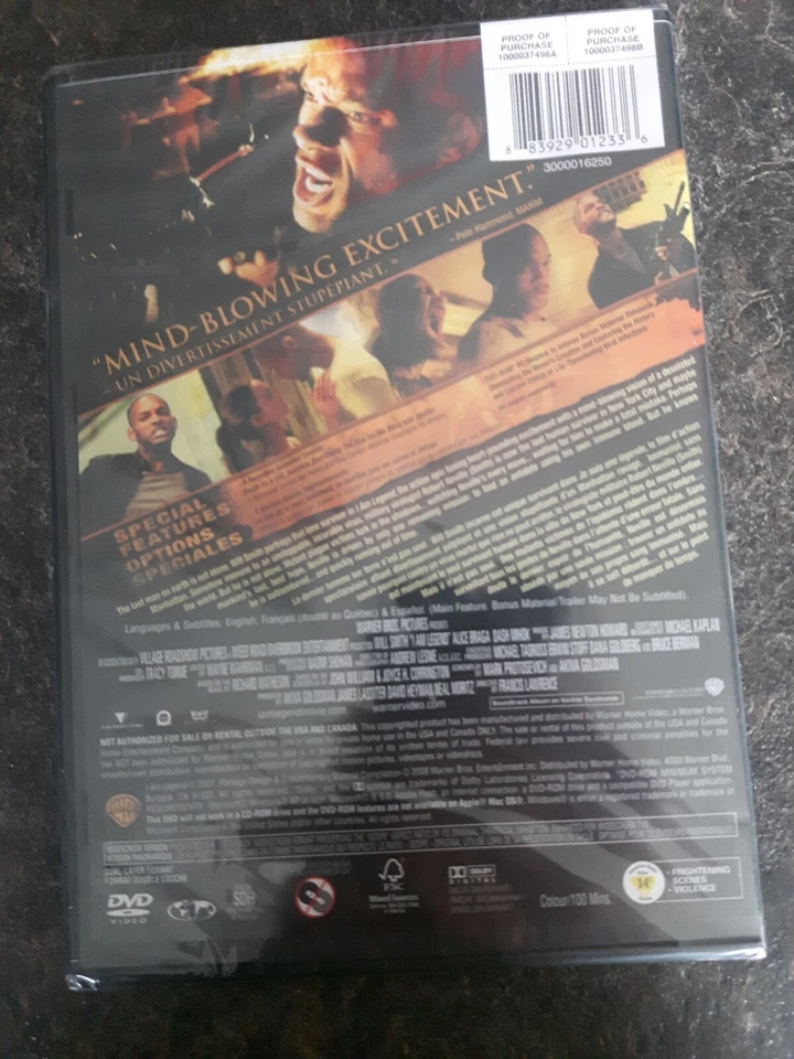 I Am Legend 2007 DVD Movie Widescreen New Sealed - Image 2 of 2