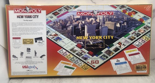 NEW! Monopoly New York City The Big Apple Edition 2001 USAopoly - Picture 2 of 3
