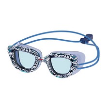 Open Box Speedo Kids Sunny Pop Seasiders Print Swimming Goggles - Blue/Black