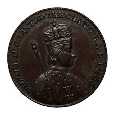 England Hornchurch Essex George Cotton Bronzed Halfpenny Conder Token D&H-34