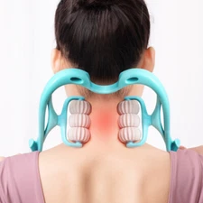 6-Roller Manual Neck Massage for Cervical Spine Relief & Muscle Relaxation