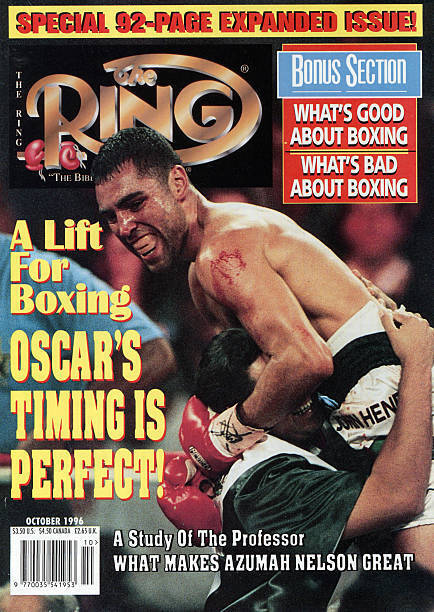 Oscar De La Hoya Ring Boxing Magazine Cover Photo 3