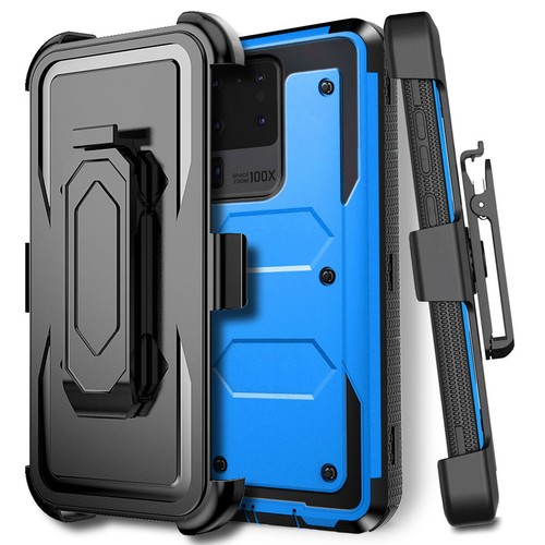 Funda resistente con clip para cinturón de vidrio templado para Samsung Galaxy S20/S20+/Ultra 5G - Imagen 46 de 54