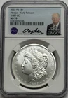 1889 CC Morgan Silver Dollar NGC MS70 Early Releases Signed 2023 FIJI Mint .999