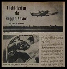 Navion 1961 Cockpit Flight Test Report