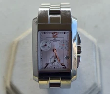 Baume & Mercier "Hampton" SS chronograph watch, in great condition