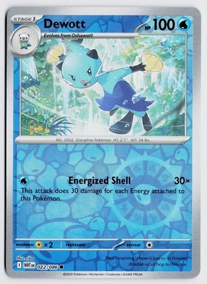 Dewott 022/086 Reverse Holo - SV: White Flare - Pokemon TCG