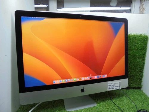 Apple iMac 27" 2017 A1419 i5 1TB HDD 16GB RAM Radeon Pro 575 5K Retina VENTURA
