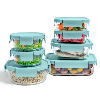 Bentgo Leak-Proof Glass 14-pc. Food Storage Set