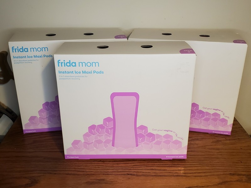 Frida Mom 2-in-1 Postpartum Ice Maxi Pads Instant Cold 8 ct Exp 10/29 *Lot of 3*