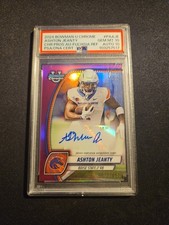 Ashton Jeanty 2024 Bowman U. Chrome Autographs #PA-AJE Fuchsia /150 PSA 10 AU 10