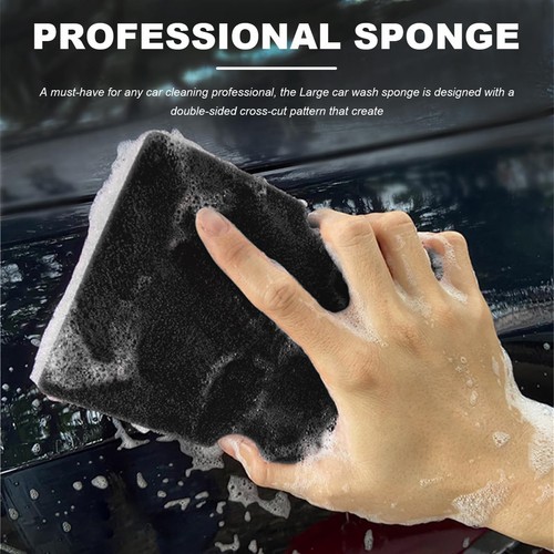 SHMZK Car Wash Sponge, Large Scratch-Free Cross Cut Sponge for Soap and Black  - Bild 3 von 6