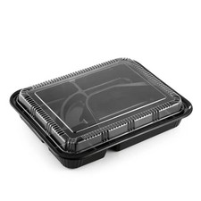 LEQC Sushi Containers with Lids, Tray (Bento – 10.4" x 8.1" (306) – 200 Pack)