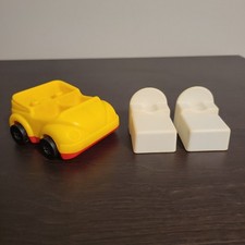 Vintage Kenner Tree Tots Family Tree House Yellow Car  2 Bed Lot 1970's