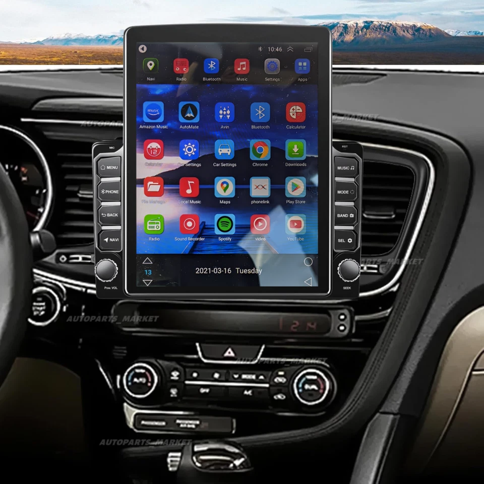 9.7" For Kia Optima 2013-2015 Carplay Android 13 Car Stereo Radio GPS NAVI WIFI Foto 2 de 4