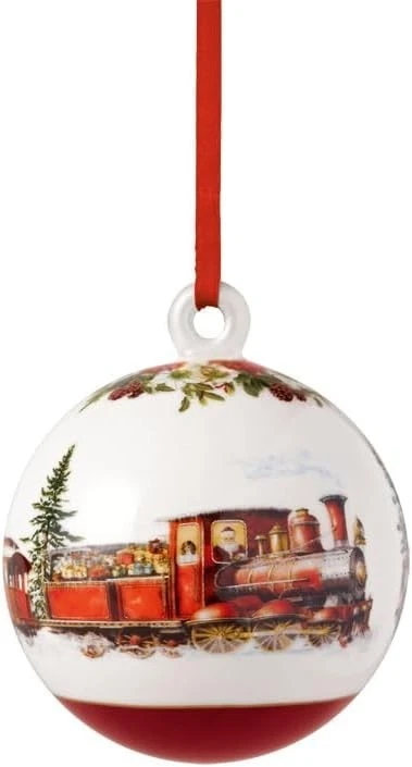 Pallina Albero Annual Christmas 2025 Villeroy e Boch Porcellana Natale Natalizio