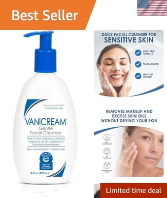 Dermatologist Recommended Gentle Facial Cleanser - 8 Oz for Sensitive Skin