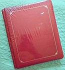 Sealed Creative Memories 8.5 X 11 Cranberry Red Scrapbook Album Silver Foil Trim